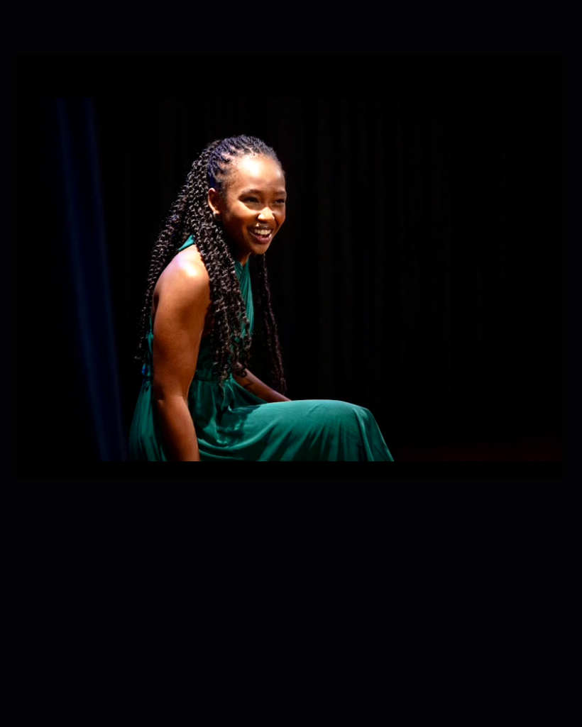 Actor from Silenced No More on stage, Kenya 2023